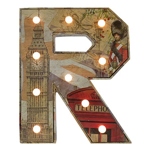 Letra Londres Con Scrap