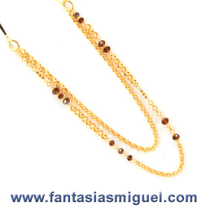 Collar De Cadena Circular, C/ Rondeles Topacio