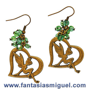 Aretes De Dije Campanita Verdes