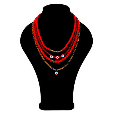 Fantasías Miguel Clave:IP2235 Collar Rojo Ojo Turco