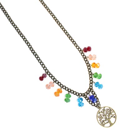Collar Arbol Arcoiris