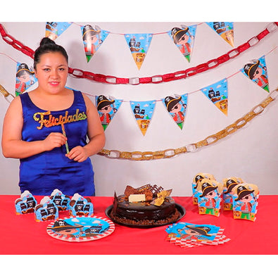 Fantasías Miguel Clave:JD111 Decoración Cumpleaños Piratas