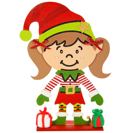 Duende Niña Con Regalos