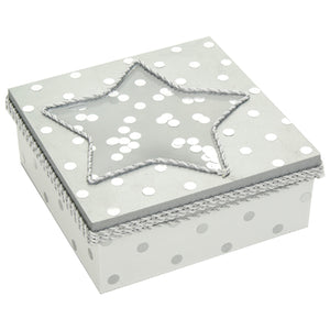 Caja Estrella Blanco/Plata