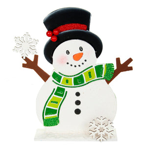 Muñeco De Nieve Con Copos