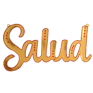 Letrero Salud Oro