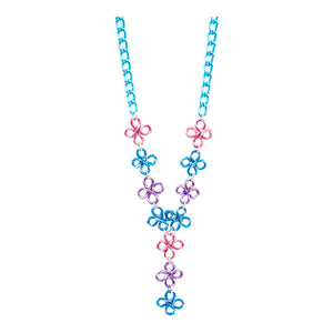 Collar De Alambre Diamantado, Turquesa, Rosa, Lila