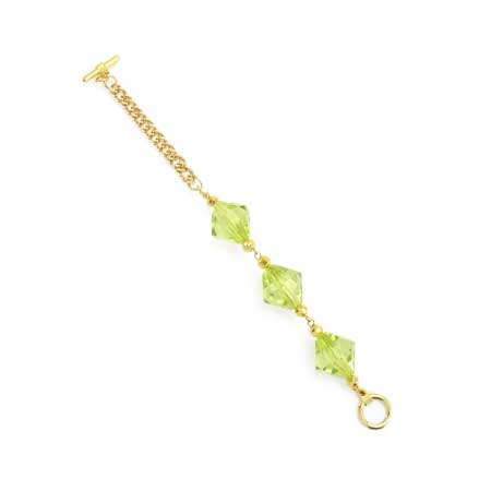 Pulsera Oro-Verde Limón