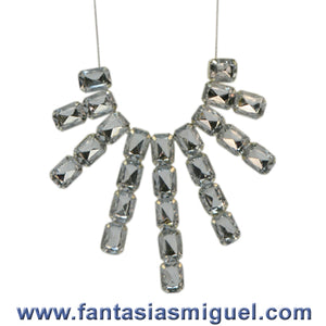 Collar Con Piedras Planas Rectangulares