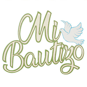 Letrero Mi Bautizo Paloma