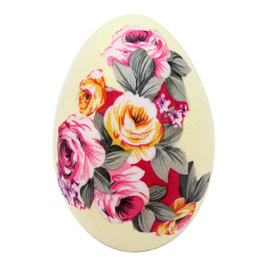 Huevo Con Tela De Flores Rosa-Amarillo