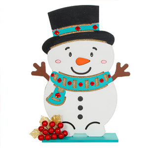Muñeco De Nieve Con Pick Cerezas