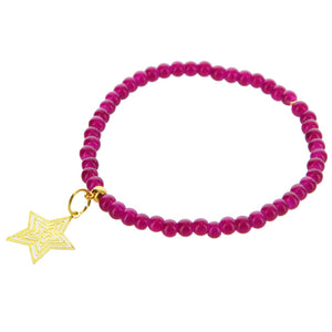 Pulsera Morada Con Estrella