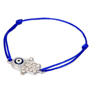 Pulsera Azul Con Manita De Fatima