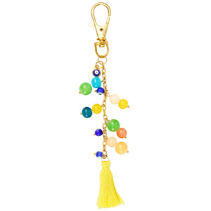 Colgante Para Llavero Multicolor Con Dijes De Ojitos