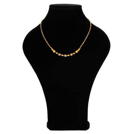 Collar Con Cadena Y Perlas
