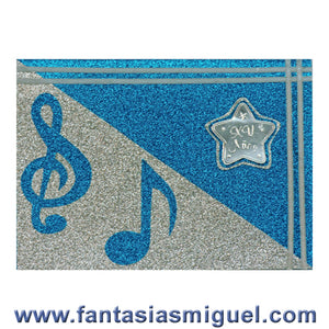 Invitación Notas Turquesa