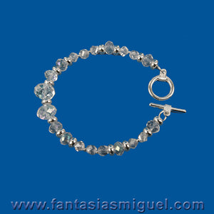 Pulsera Boda Bco./ Plata