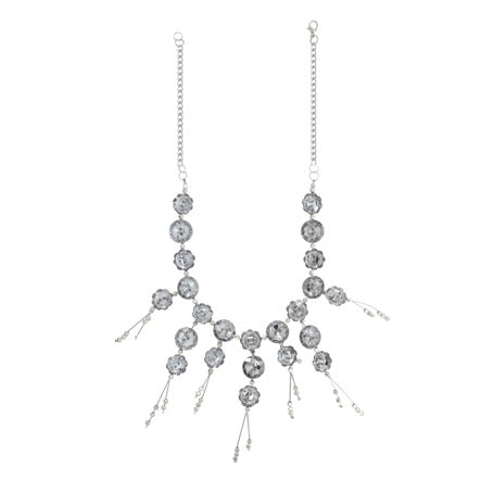 Collar Con Cristales Y Botones