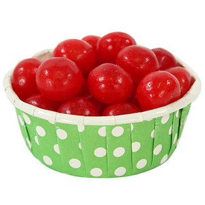 Vaso Impreso Verde Con Cerezas