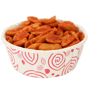 Vaso Impreso En Espiral Rojo Con Cacahuates
