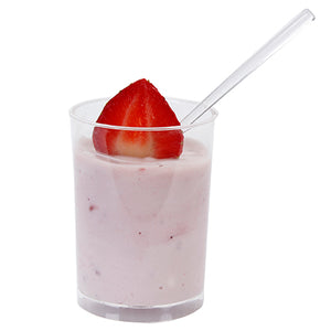 Vaso Con Fresas Con Crema