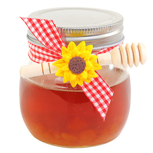 Frasco Con Miel Y Girasol
