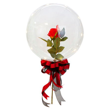 Globo Con Rosa Y Moño