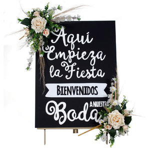 Pizarrón Boda Rustico