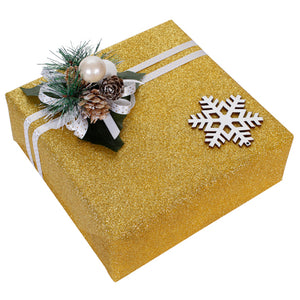 Caja De Regalo Navidad Con Copo