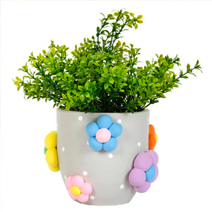 Maceta Con Flores