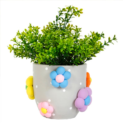 Fantasías Miguel Clave:ML3207 Maceta Con Flores