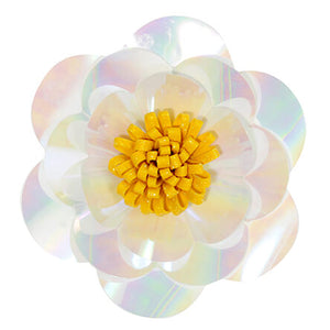 Flor Blanca De Acetato