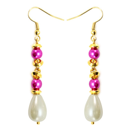 Aretes Con Perlas Marfil-Fiusha