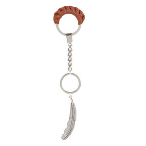 Llavero Con Cordón Y Dije De Pluma