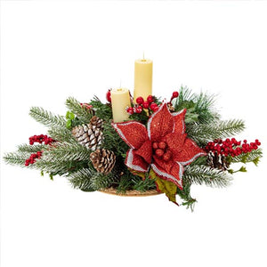 Arreglo Navideño Rojo/Blanco