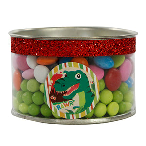 Bote Con Tarjetita De Dinosaurio