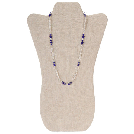 Collar Con Rondeles Y Cadenas  Plata
