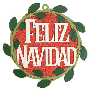 Esfera Feliz Navidad Tradicional
