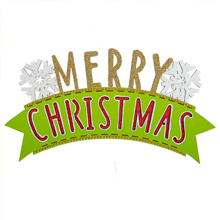 Letrero Merry Christmas Tradicional