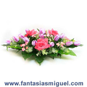 Arreglo Con Tulipanes Morados