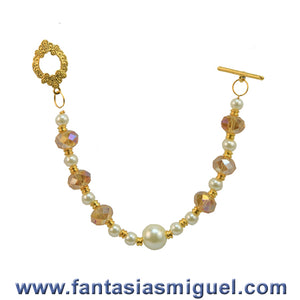 Pulsera Boda Oro-Marfil