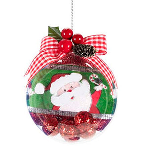 Esfera Transparente Con Santa