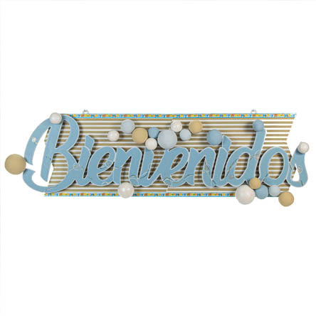 Adorno Letrero Bienvenidos Baby Boy