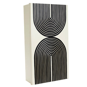 Caja Minimalista Beige-Negro