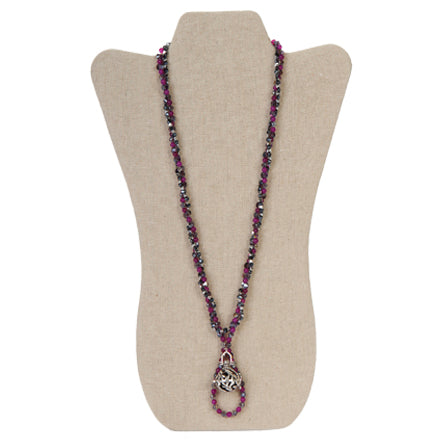 Collar Con Dije Murmuro De Ángel Y Cristales