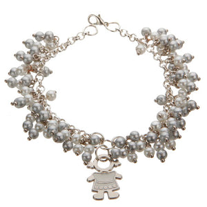 Pulsera De Engarses Con Pelas Y Dije Niña