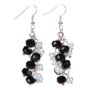 Aretes De Engarces Con Perlas Y Rondeles
